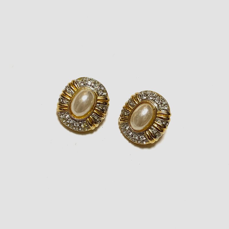 【蛋植物古着】精灵星辰耳夹式古董耳环 - 耳环/耳夹 - 其他金属 