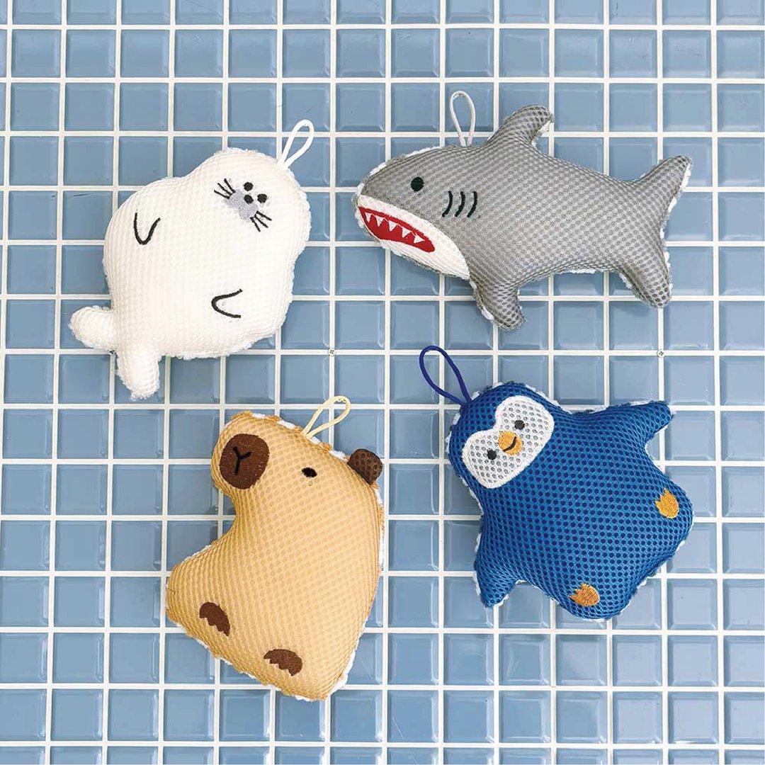 日本 Decole 沐浴海绵 - 海洋系列 - 卫浴用品 - 棉 