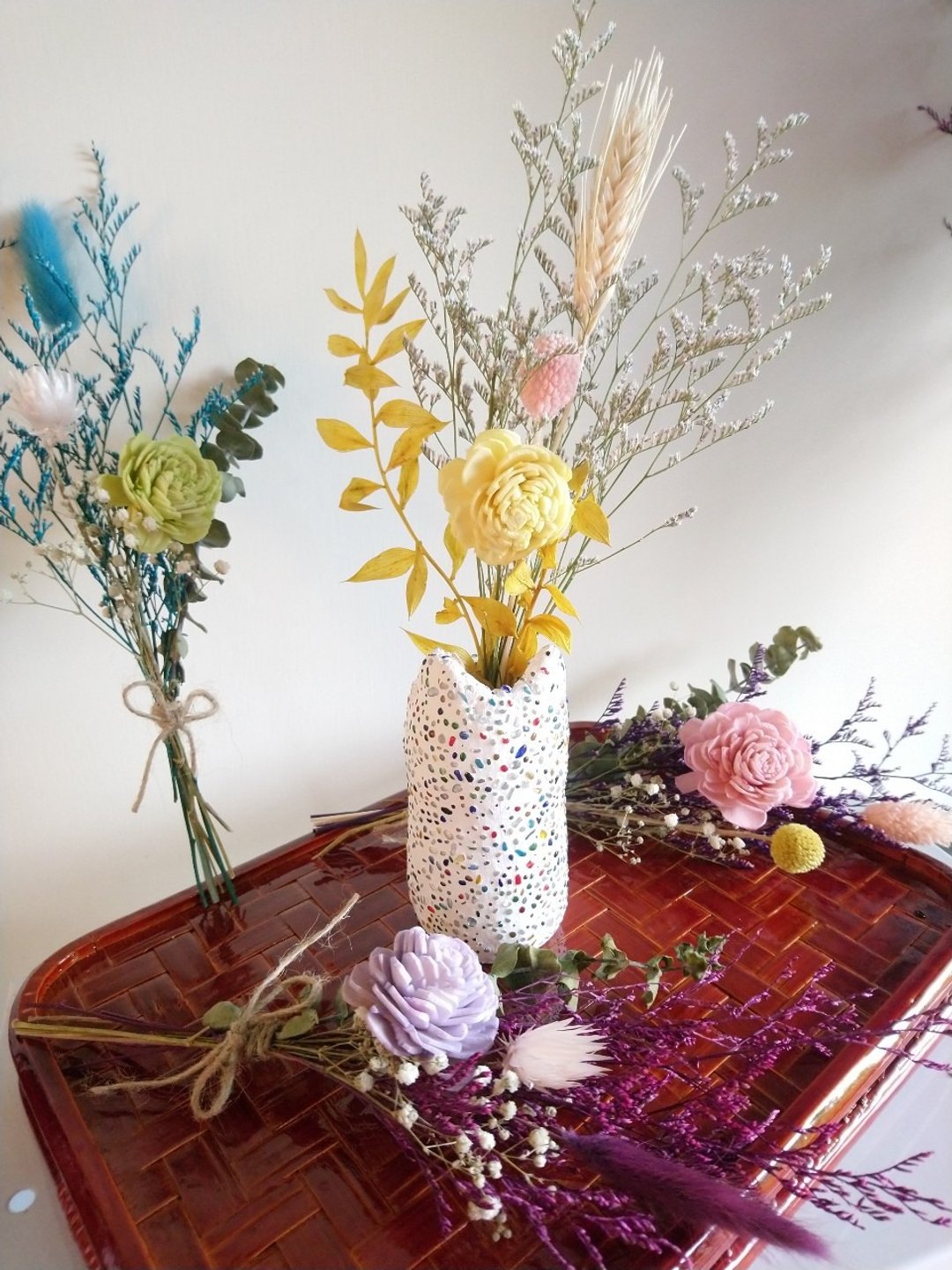 干燥花DIY材料包--干燥花束 DIY贴画 DIY作品 - 植栽 - 植物．花 多色