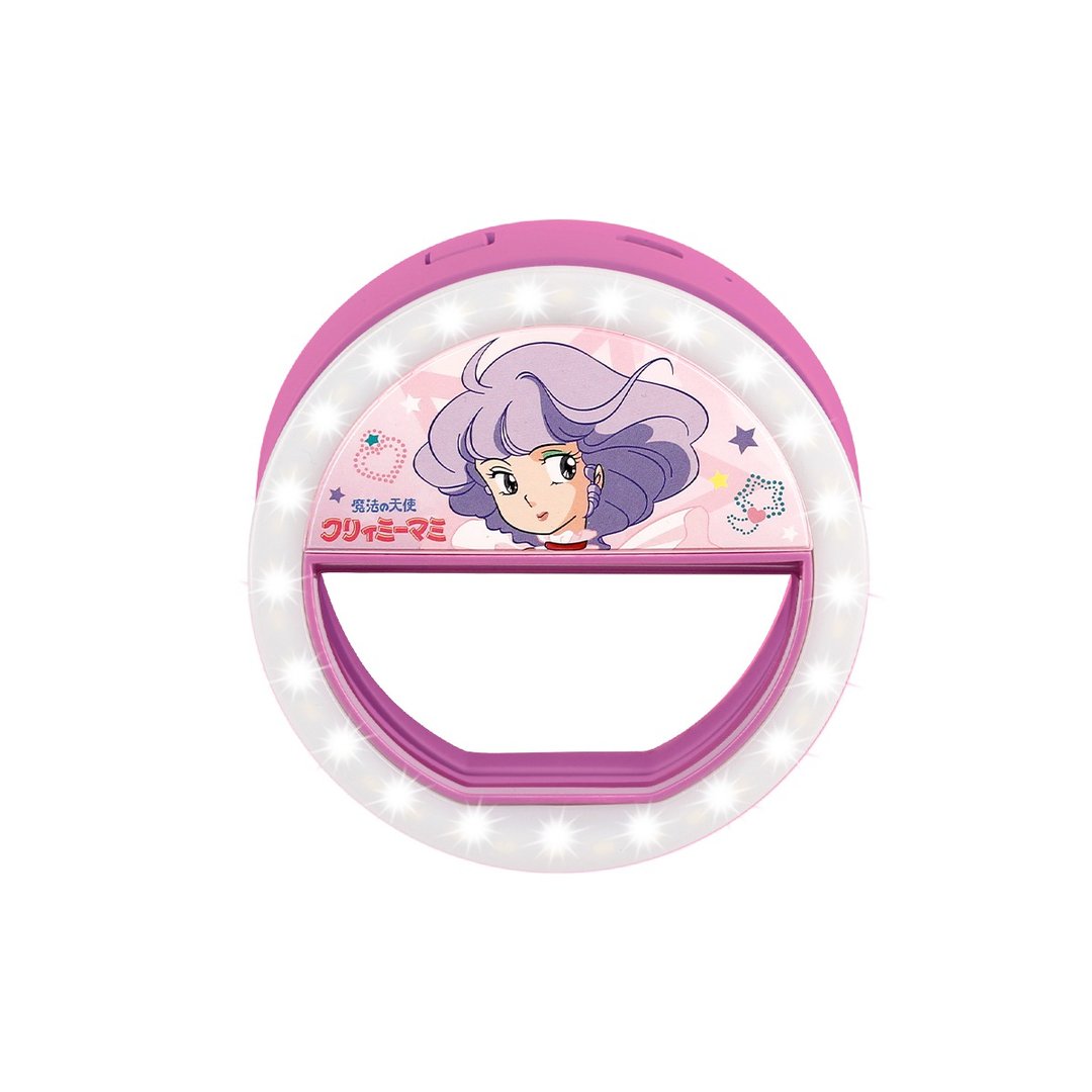 便携式夹式自拍圆形灯 - Creamy Mami - 手机配件 - 塑料 紫色