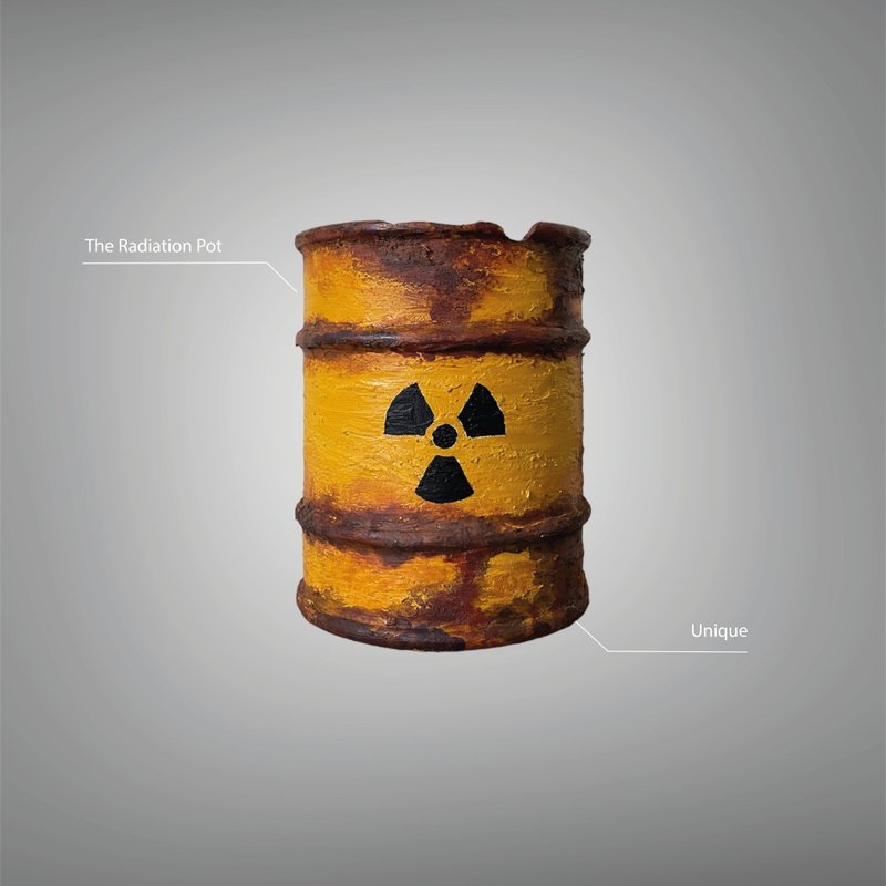 辐射盆 - 花瓶/陶器 - 塑料 黑色