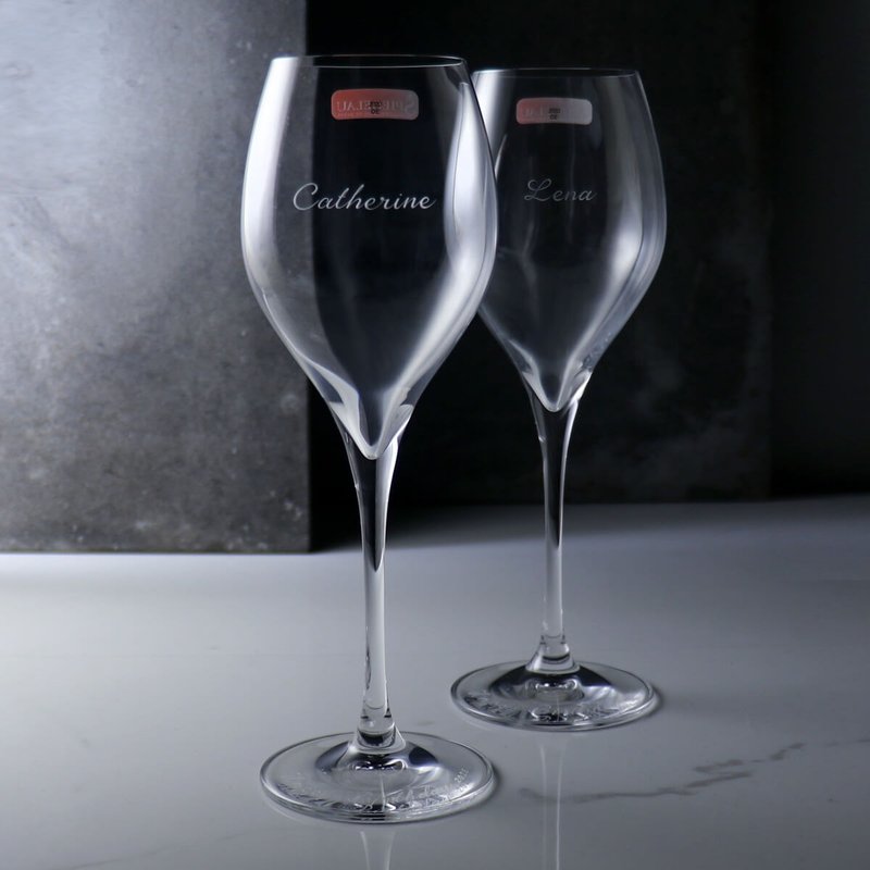 (一对价) 370cc【SPIEGELAU婚礼】德国AdiP白金水晶对杯 - 酒杯/酒器 - 玻璃 透明