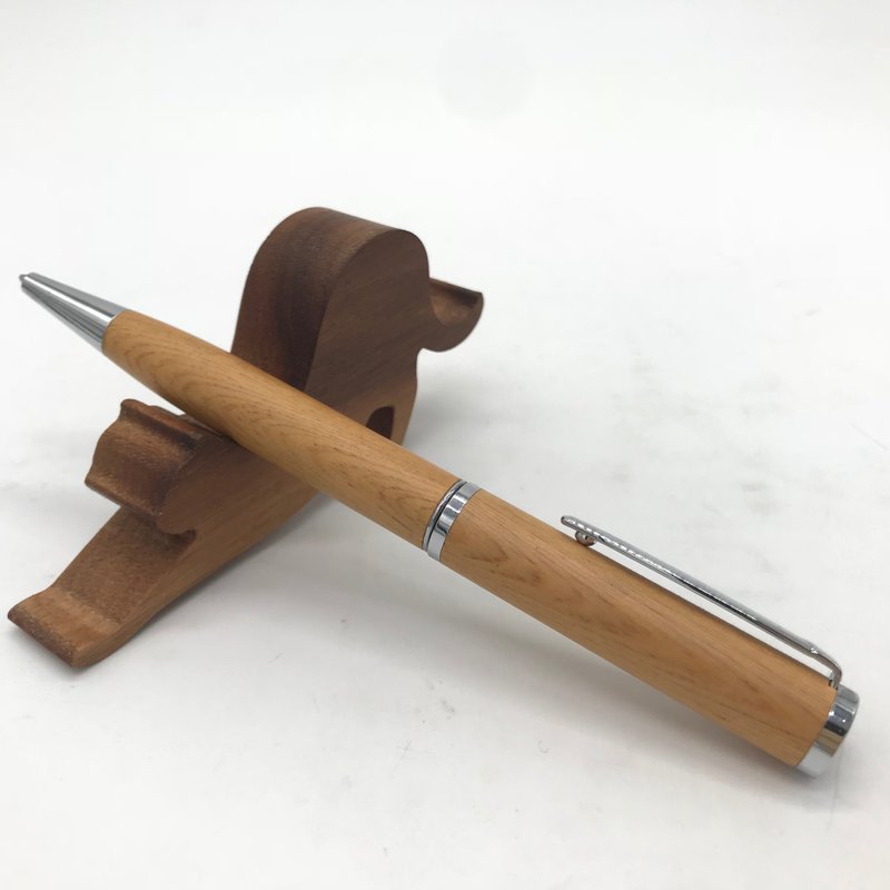 MicForest 微森林/限量商品-原木原子笔—台桧 - 圆珠笔/中性笔 - 木头 卡其色