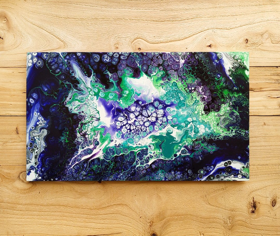 【洞见】流体抽象画 | 现代空间装饰画 | 深邃湛蓝艺术收藏 - 海报/装饰画/版画 - 木头 