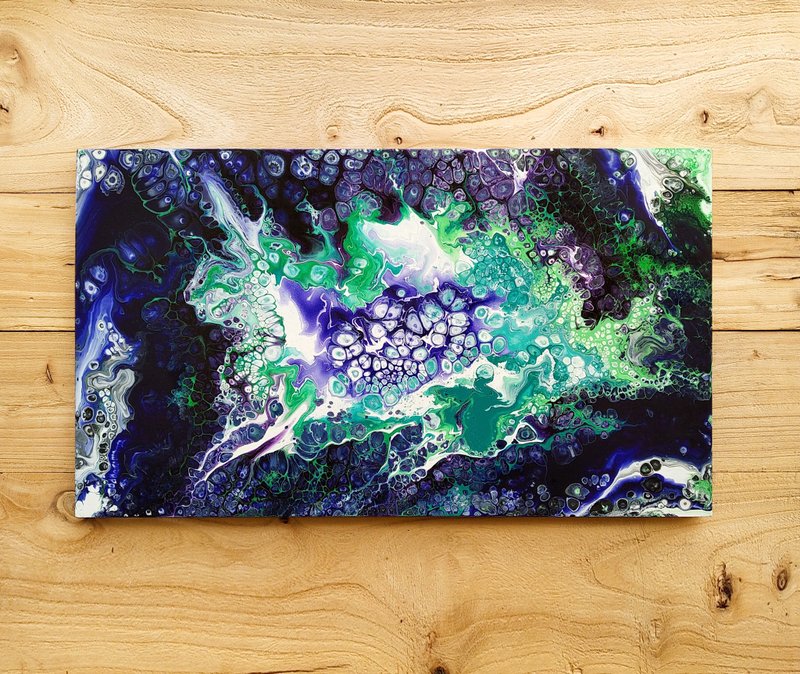 【洞见】流体抽象画 | 现代空间装饰画 | 深邃湛蓝艺术收藏 - 海报/装饰画/版画 - 木头 