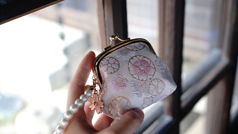 金襴锦织珍珠 手挂 小口金包 - 零钱包 - 其他材质 