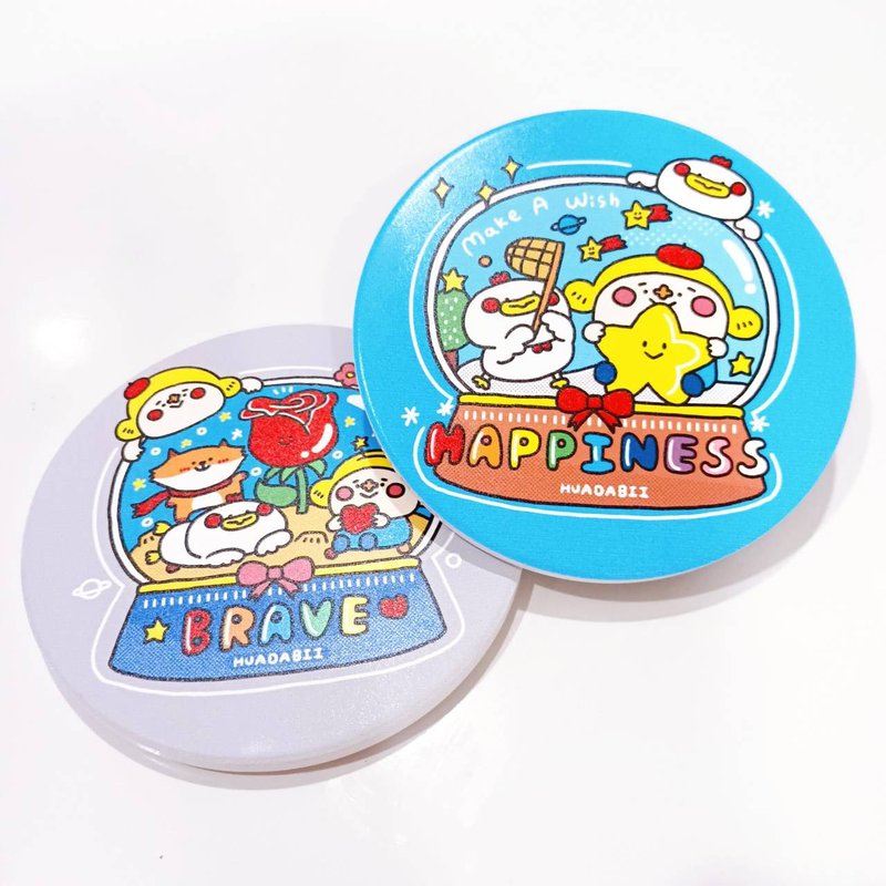 花大鼻陶瓷吸水杯垫 - 杯垫 - 陶 多色