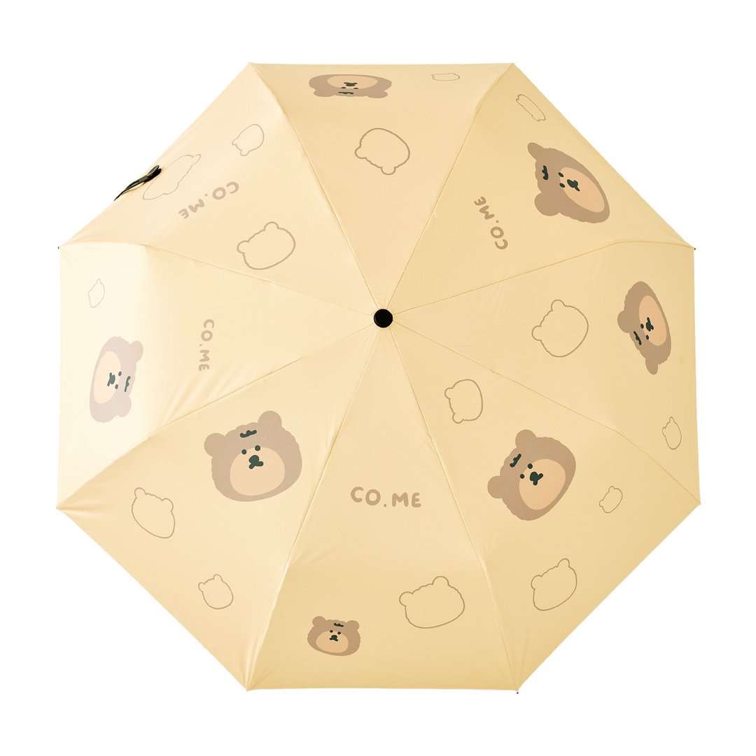CO.ME Planet 大菲Fifi碎花抗UV自动伞 - 雨伞/雨衣 - 防水材质 黄色