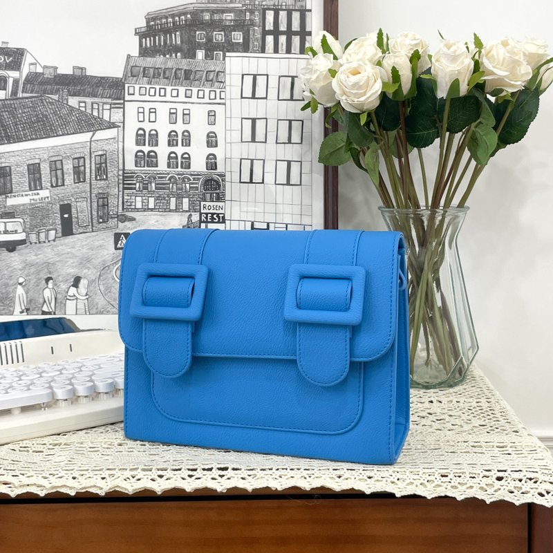 MERIMIES 剑桥包 斜背包 | 宝蓝 - 侧背包/斜挎包 - 人造皮革 蓝色