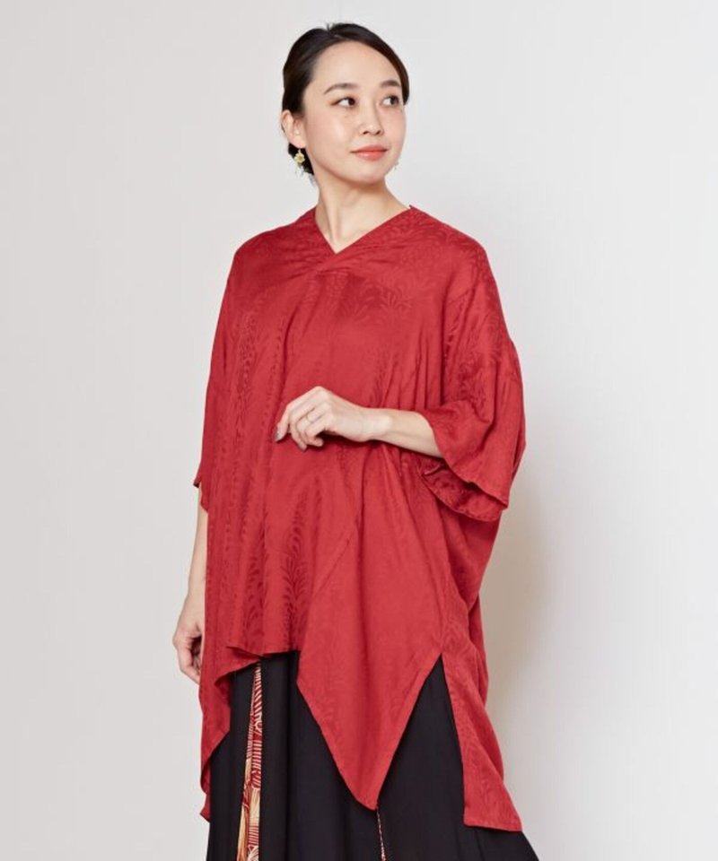 【热门预购】优雅花时绽影和风四季之菊V领上衣(4色)7IA-3208 - 女装上衣 - 丝．绢 