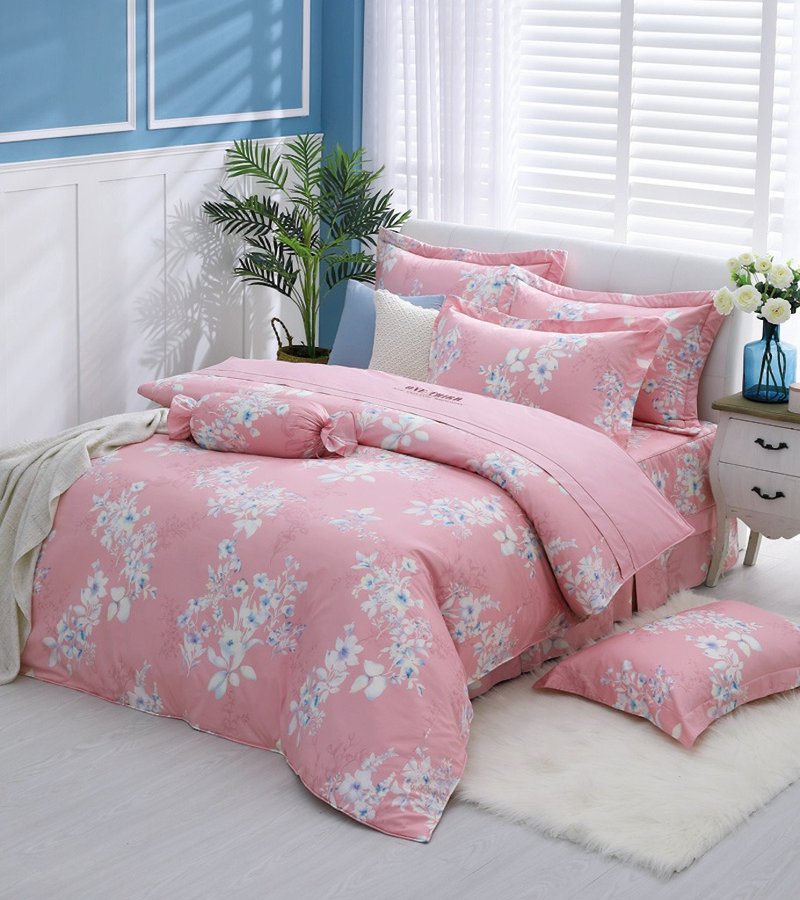 【R868 雅诗柔情】100% 60支精梳棉 两用被 - 寝具 - 棉．麻 粉红色