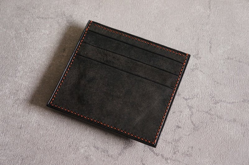 三卡短夹/深蓝色【意大利植韖革协会皮革】 / 现货 - 皮夹/钱包 - 真皮 蓝色