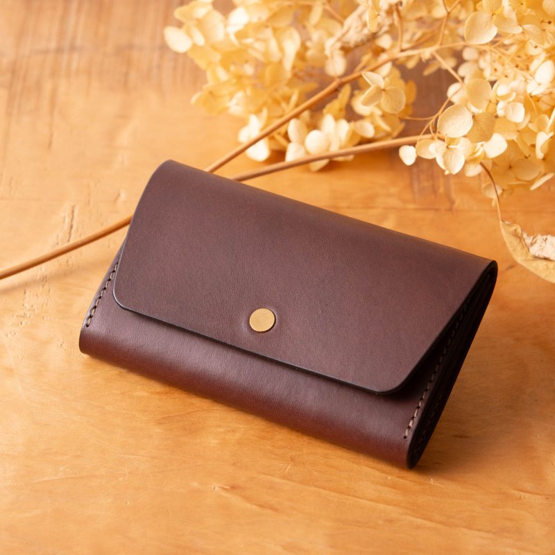 简约插角卡名片夹Patan-card 附插角#Chocolate 【入学庆典】【就职庆典】【可定制化礼物】 - 其他 - 真皮 咖啡色