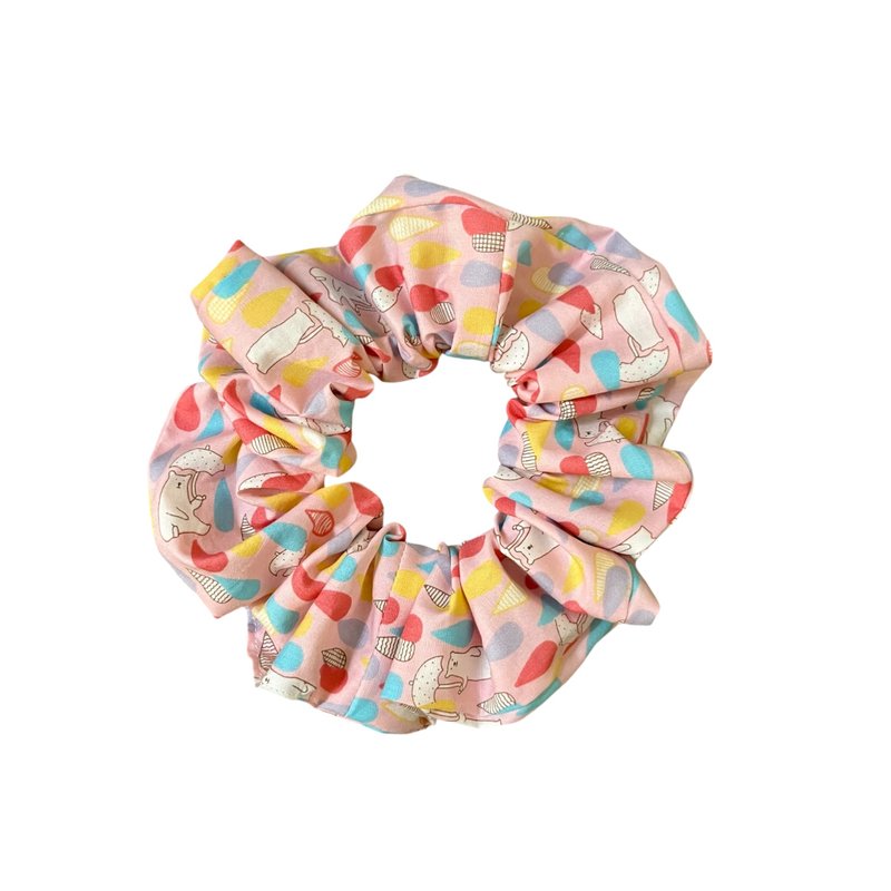 童趣XL大肠圈绑发圈 - 发饰 - 棉．麻 红色