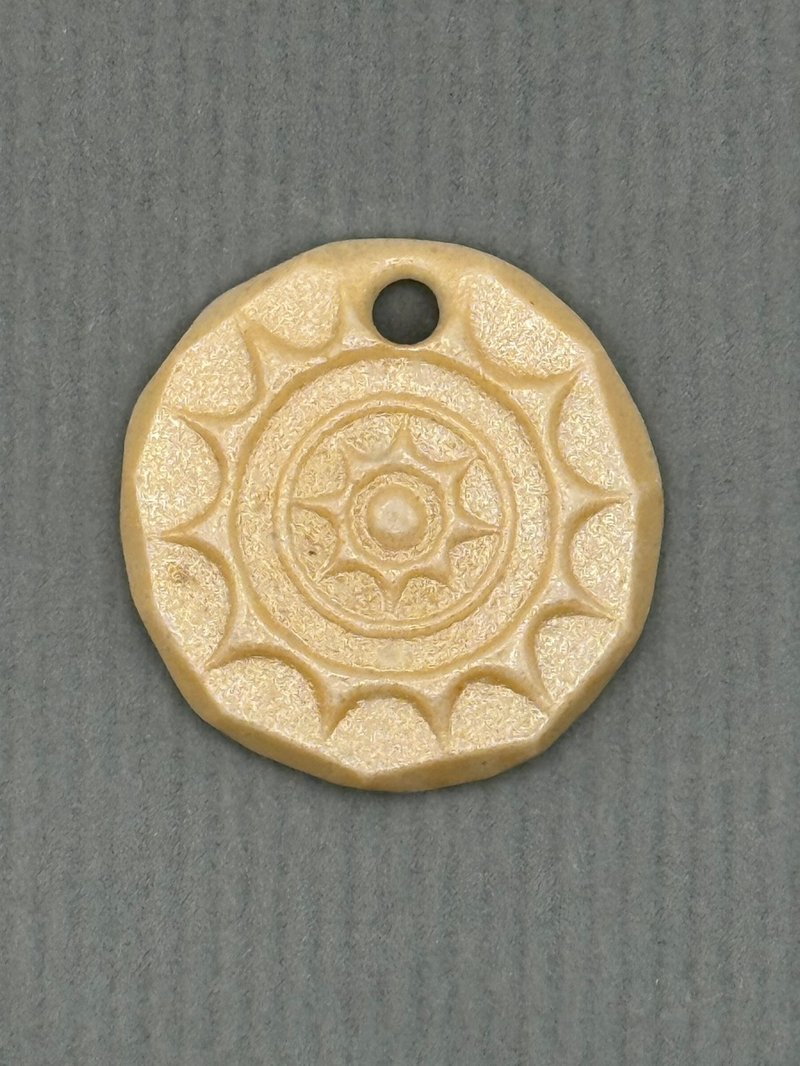 【达墨克手作】柴烧白瓷项链 - 船之眼no.06 - 项链 - 瓷 白色