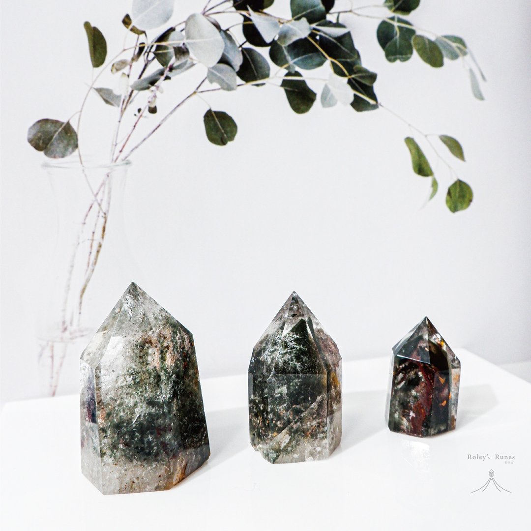 四季幽灵随形水晶 - 吊饰 - 水晶 绿色