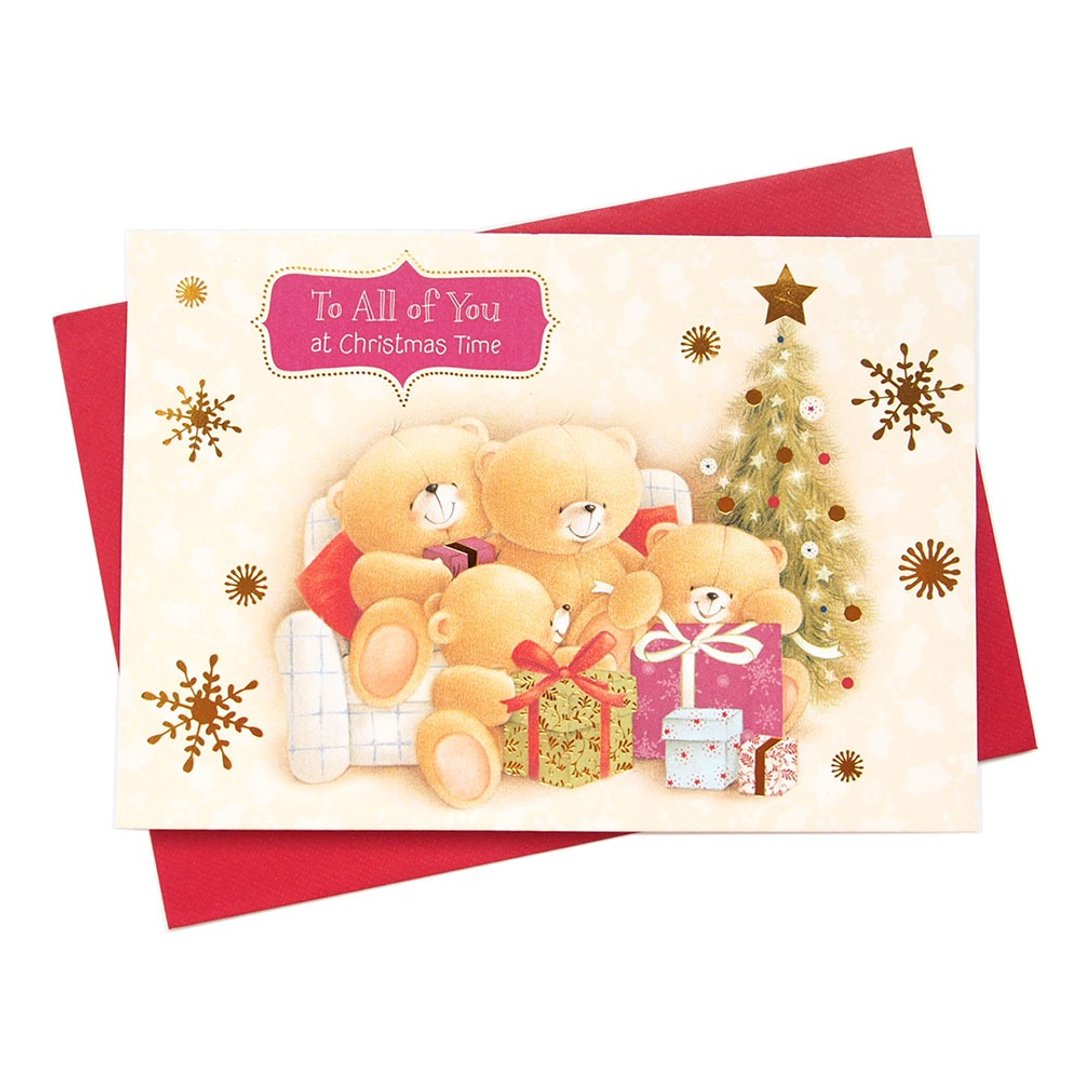 熊熊一家 JP立体耶诞卡片【Hallmark-ForeverFriends圣诞节】 - 卡片/明信片 - 纸 多色