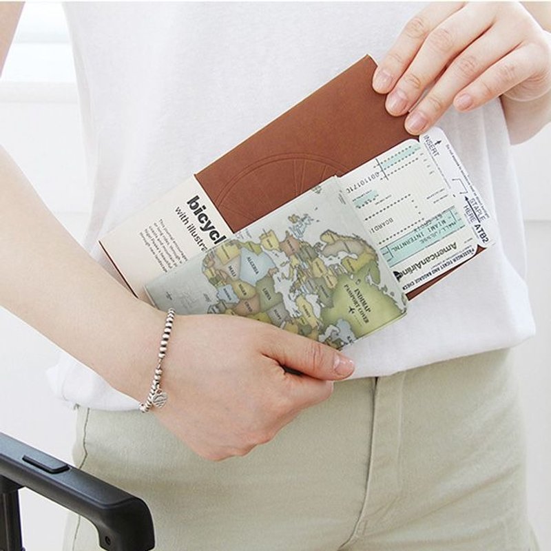 indigo-indimap 世界地图护照套-典雅灰,IDG09427 - 护照夹/护照套 - 塑料 灰色