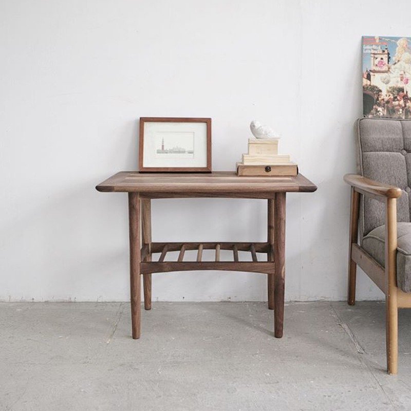 曾经拥有胡桃木小茶几 (尺寸可定制) - 其他家具 - 木头 