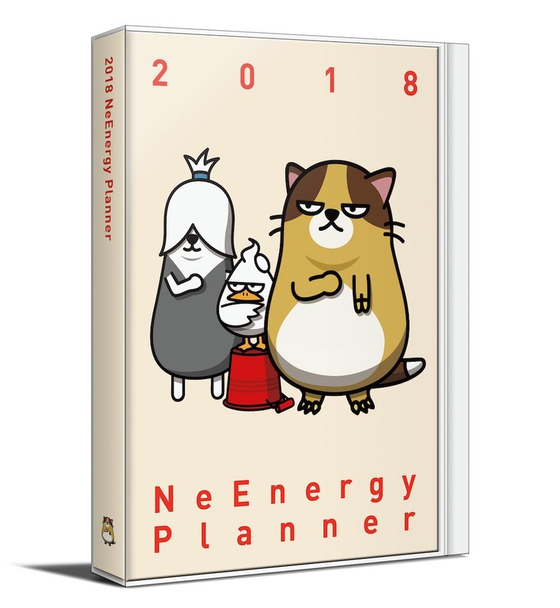 2018最后负能量【不用撕的手帐式周历】〔附｜负能量手帐用贴纸╳应该不会准的负能量每月12星座运势╳负能量精选语录一册〕(CFO0281) - 笔记本/手帐 - 纸 