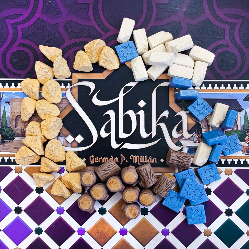 与 Sabika 棋盘游戏兼容的豪华资源代币 - 桌游/玩具 - 其他材质 