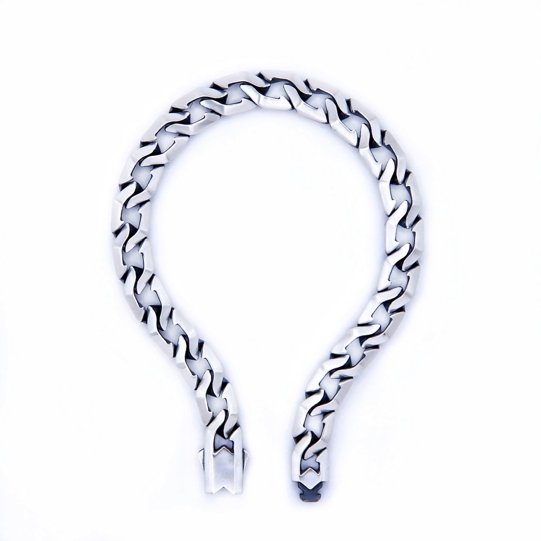 My Symbol - J 古巴纯银手链 - 手链/手环 - 纯银 银色