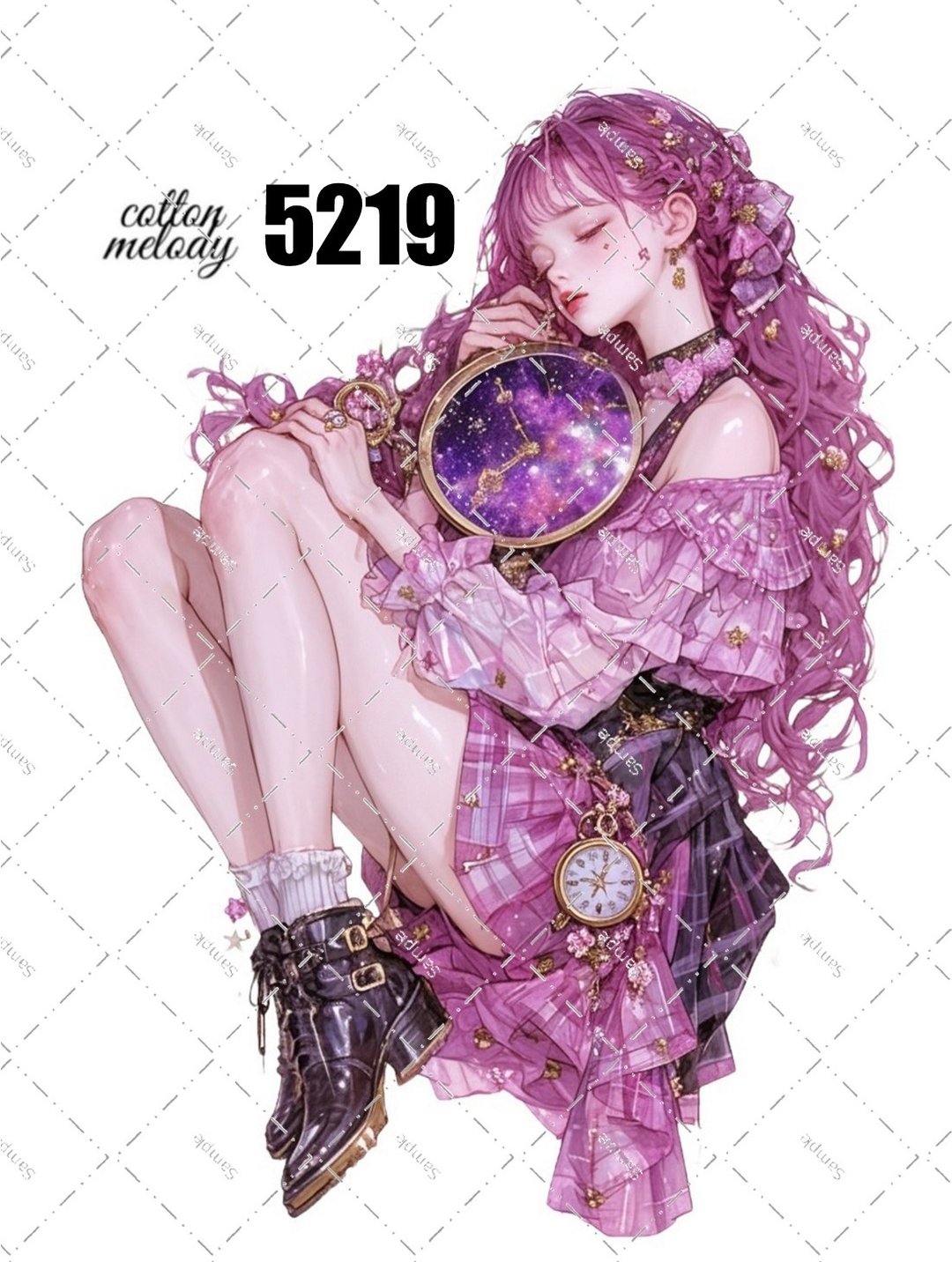 original sticker no.5219 人物贴纸 原创贴纸 原创人物贴纸 装饰贴纸 cotton melody - 贴纸 - 纸 