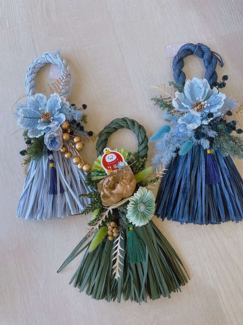 现货/长型注连绳/新年注连绳/新年花礼/新年送礼/新年吊饰/过年 - 摆饰 - 植物．花 多色