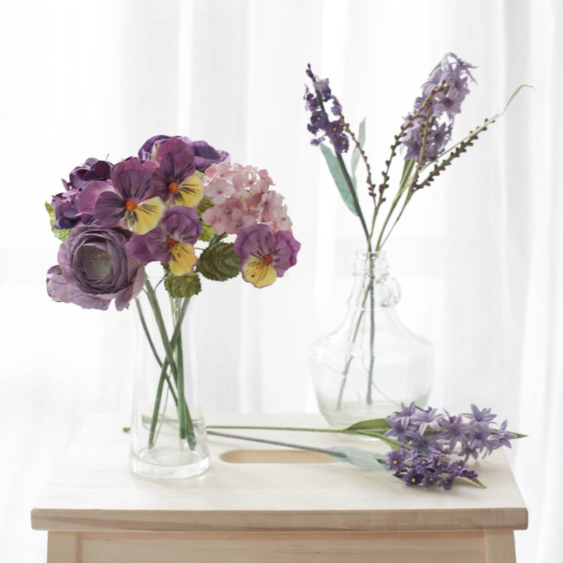 PANSY PURPLE - Small Posie Rooms for Home Decoration - 香薰/精油/线香 - 纸 紫色