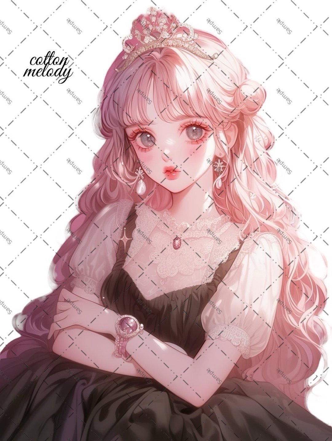 原创贴纸 no.1704 人物贴纸 原创贴纸 女孩贴纸 原创人物贴纸 - 贴纸 - 纸 