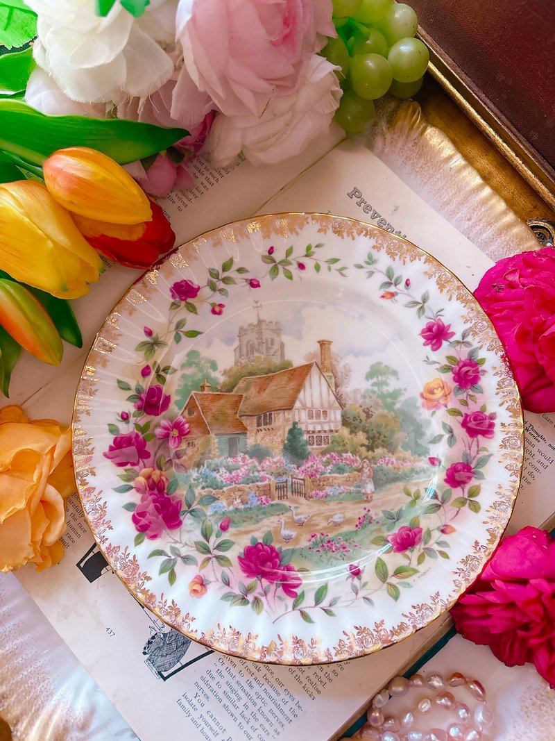 英国骨瓷-皇家阿尔巴特Royal Albert 1989年 限量夏季盘 - 浅碟/小碟子 - 瓷 多色