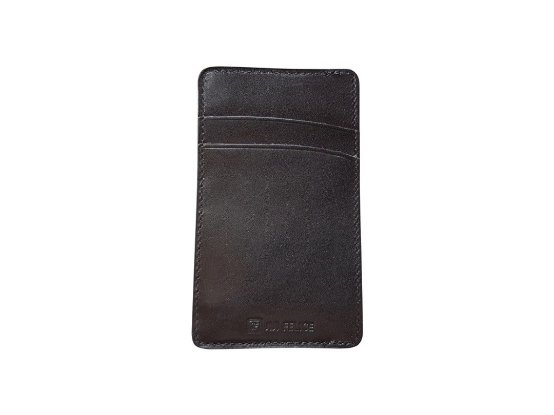 Mini memo and card holder - 名片夹/名片盒 - 真皮 黑色