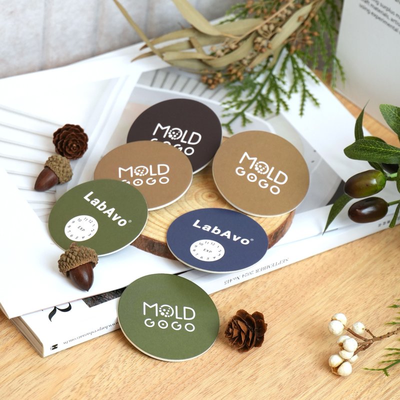 MoldGoGo 防霉大圆卡 | 中性款_6片组 | MIT专利防霉技术 - 其他 - 纸 多色