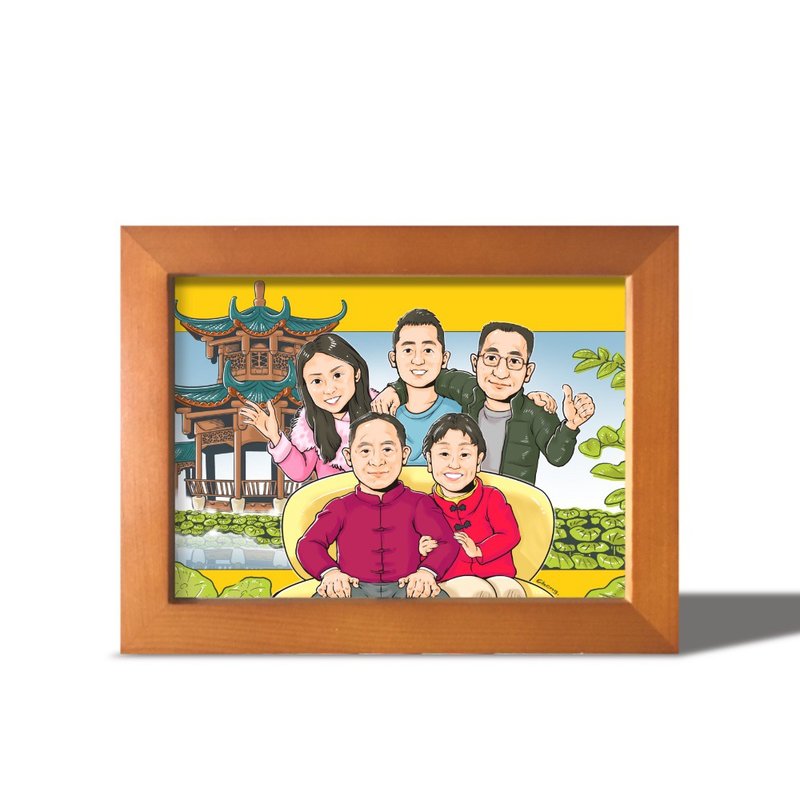 加购项目/ A4/木制画框加牛皮纸盒/YC - 画框/相框 - 木头 多色