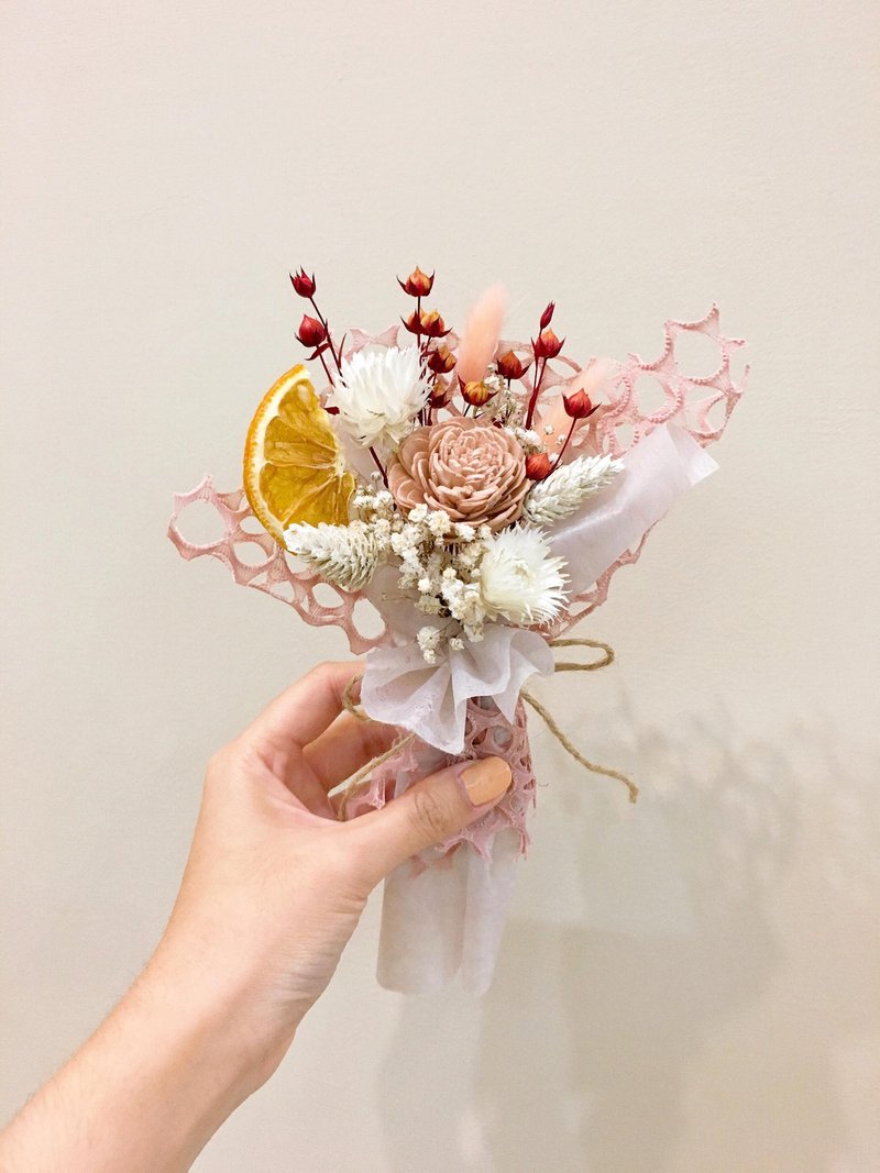 【日初美好】小花束 干燥花束 情人节花束 生日礼物 七夕花束 - 干燥花/捧花 - 植物．花 