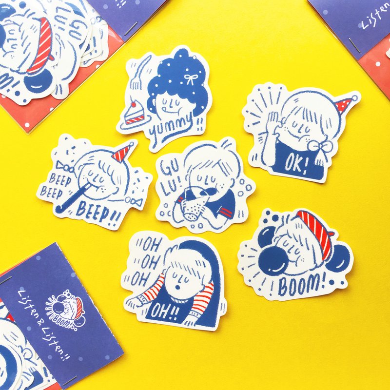 你听你听 / 贴纸组 - 贴纸 - 纸 多色