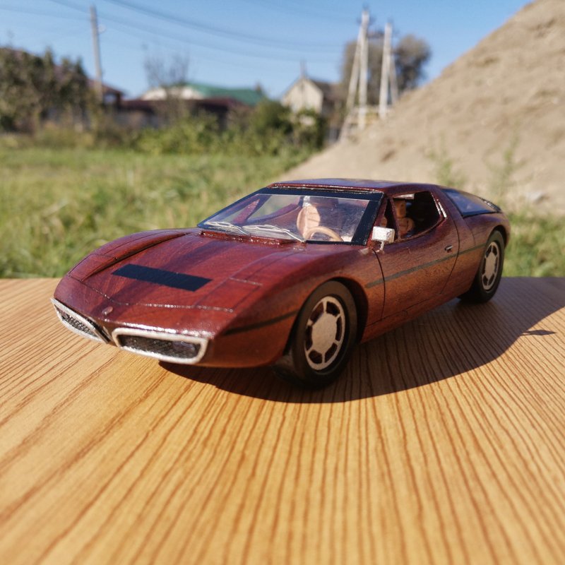 定制化玩具车模型 Maserati Bora 1961 - 摆饰 - 木头 