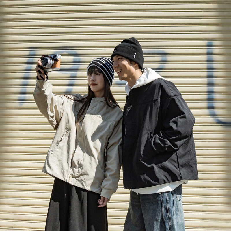 TopBasics 双层口袋工装外套 - 男装外套 - 尼龙 灰色