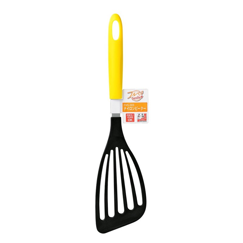 【日本下村工业Shimomura】日本制耐热不沾专用斜煎铲 FVS-205 - 厨房用具 - 不锈钢 黄色
