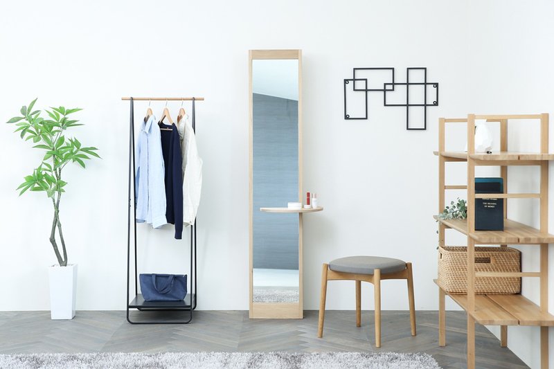 旭川家具 匠工艺 MIRROR DRESSER - 彩妆刷具/镜子/梳子 - 木头 咖啡色