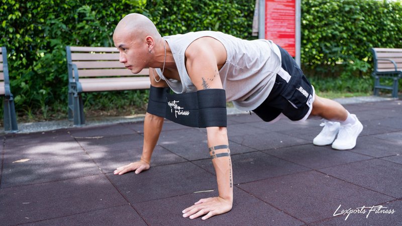 重量训练握推助力带 握推弹弓 - 运动配件 - 棉．麻 多色