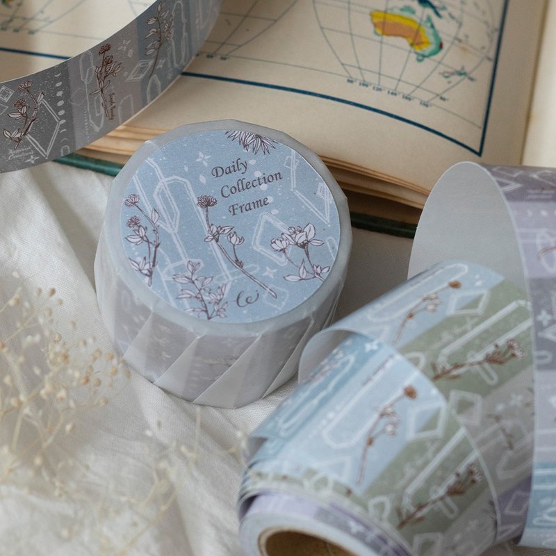 日常采集框 - 3cm标签贴纸 - 纸胶带 - 纸 粉红色