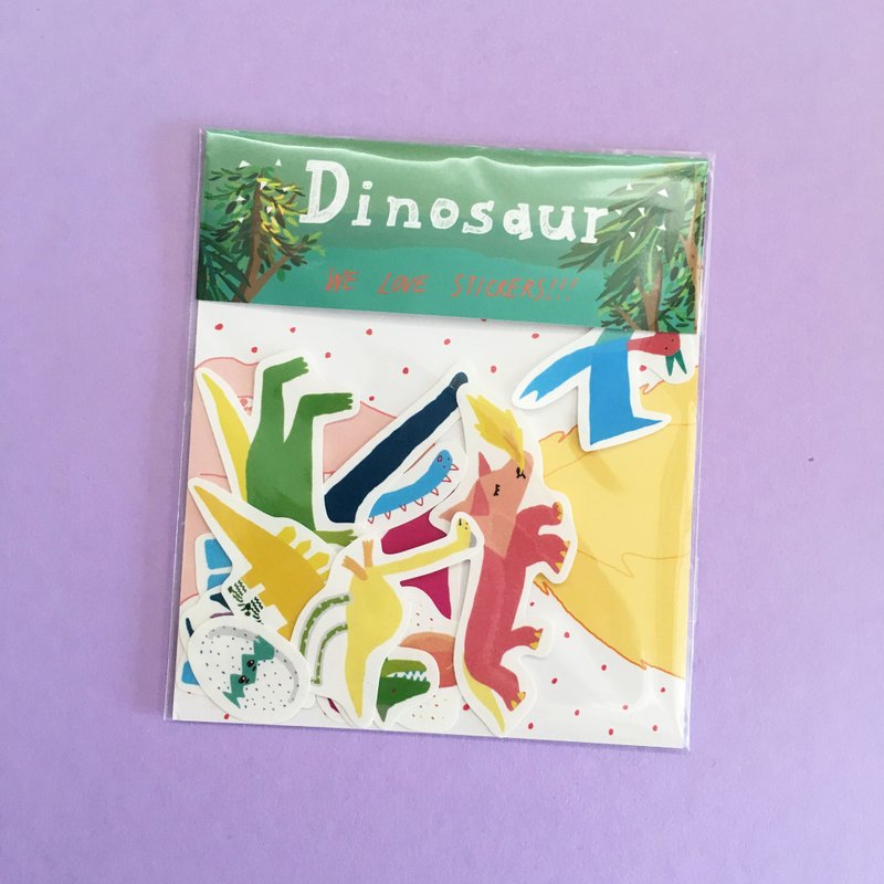 Dinosaur | 贴纸包(10入) - 贴纸 - 纸 