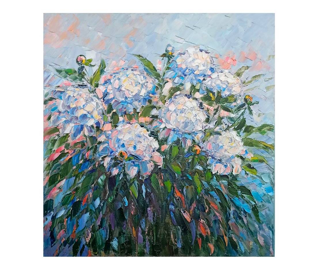 牡丹绘画原创艺术花卉厚涂艺术品牡丹 - 海报/装饰画/版画 - 棉 多色