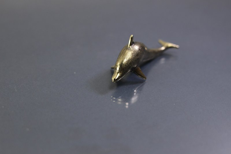 公仔麻吉系列-海豚 纸镇 公仔项链 - 玩偶/公仔 - 铜/黄铜 红色