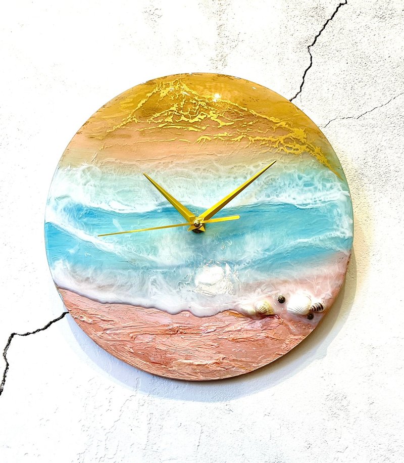 【在线】 水晶树脂时钟材料体验包-粉色海洋 - 插画/绘画/写字 - 树脂 