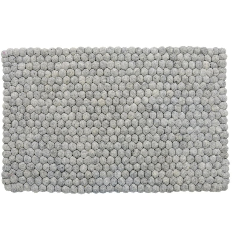 灰色大理石羊毛地毯  婴儿房地毯  小至大型地毯  柔软耐用 - 地垫/地毯 - 羊毛 灰色