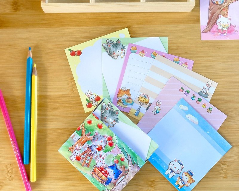 秘密猫日常 便条纸 MEMO - 便条纸/标签贴 - 纸 多色