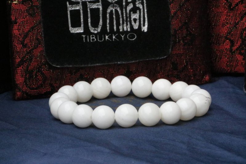 全玉化砗磲手珠 10mm 定制化串珠设计 手链 手串 佛教七宝 饰品 - 手链/手环 - 贝壳 