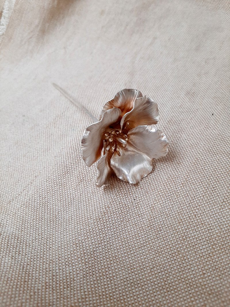 紫罗兰发簪 - 发饰 - 铜/黄铜 银色